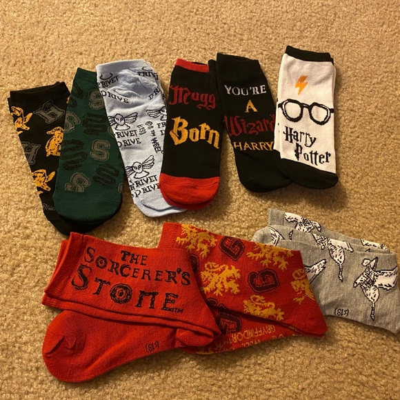Warner Bros. Accessories - Woman’s Assorted Harry Potter Socks (Size 4-10)
